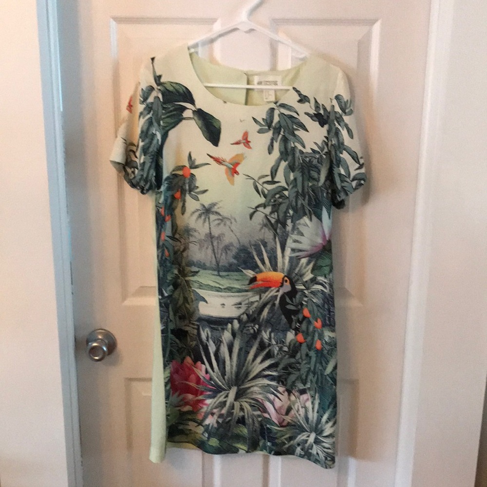 Silky shift dress.